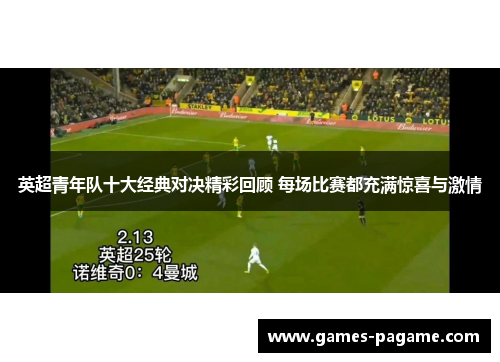 英超青年队十大经典对决精彩回顾 每场比赛都充满惊喜与激情